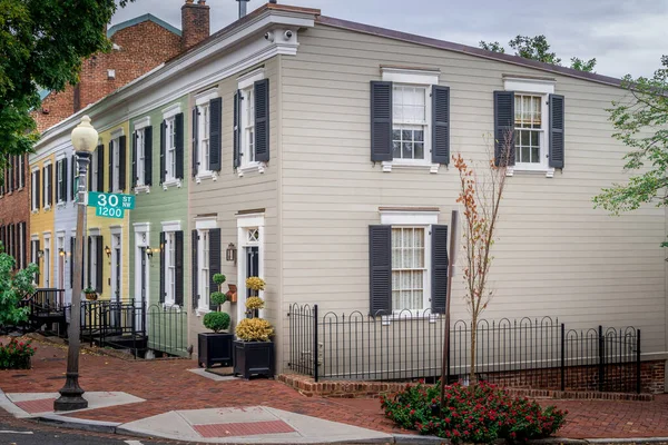 Georgetown Maisons Colorées Historiques — Photo