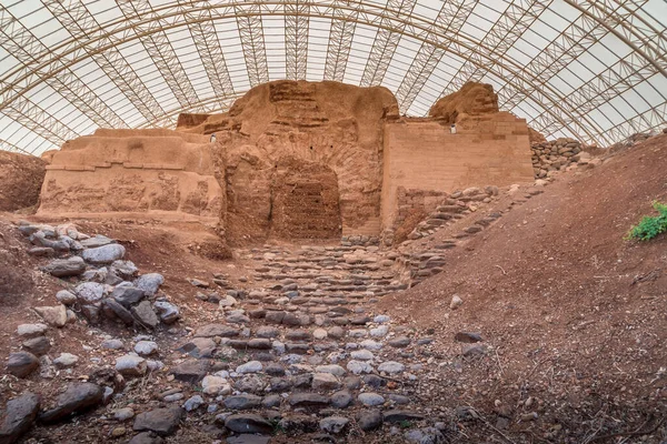 Tel Dan Canaanite Gat บนความส งของโกลานในอ สราเอลใกล เลบานอนและซ — ภาพถ่ายสต็อก