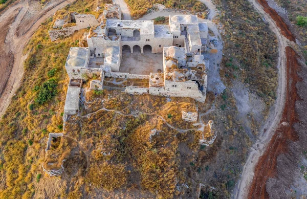 Migdal Tzedek Migdal Afek Complejo Castillo Fortificación Medieval Fuera Rosh —  Fotos de Stock