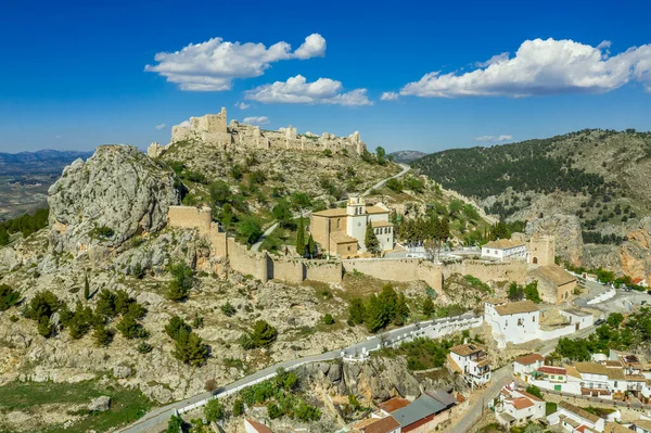 Moclin Ciudad Amurallada Medieval Castillo Ruinas Cerca Granada España Con — Foto de Stock