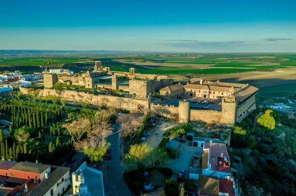 Carmona Solnedgång Flygfoto Andalusien Spanien Inte Långt Från Sevilla — Stockfoto