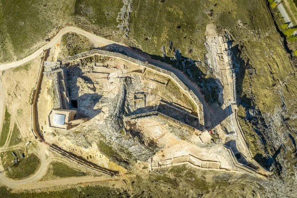 Burgo Osma Medieval Castle Town Aerial View Castille Leon Spain — Stock Photo, Image