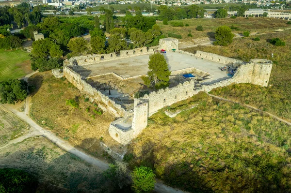 Vue Aérienne Château Antipatrus Forteresse Binar Bashi Ottoman Près Fleuve — Photo