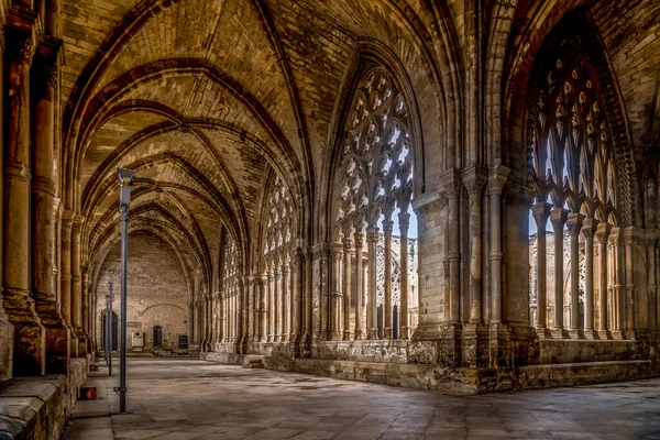 スペイン レリダのセウ ヴェラゴシック様式の大聖堂内 — ストック写真