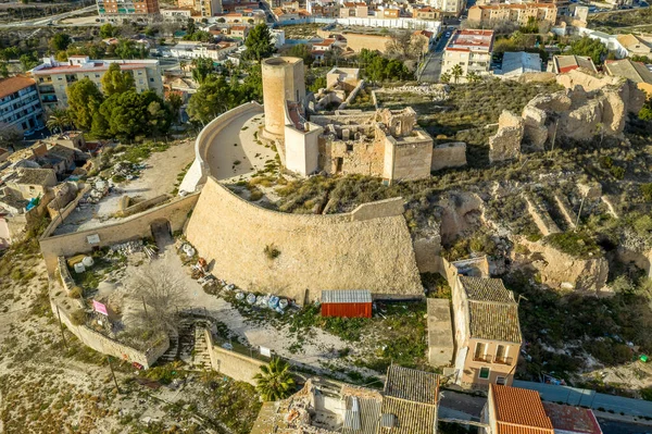 Aerial Panoramic View Medieval Elda Castle Town Partially Restored Walls —  Stock Editorial Photo © fireandstone #443406166