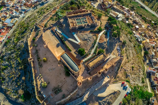 Aerial View Medieval Onda Castle Capital Tile Factories Castillon Spain — Stock Photo, Image