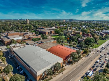 Hamline Üniversitesi 'nden Hutton Arena ve Lloyd Walker Fieldhouse St. Paul Minnesota