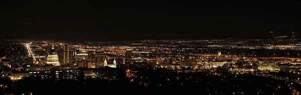 Salt Lake City Paisaje nocturno — Foto de Stock