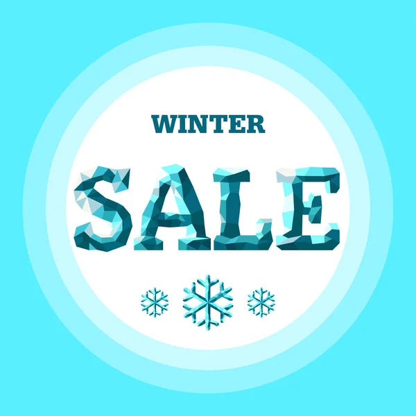 Vector. Winter sale. — Stock Vector