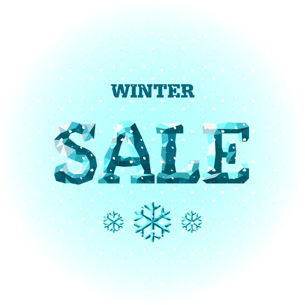 Vector. Winter sale. — Stock Vector