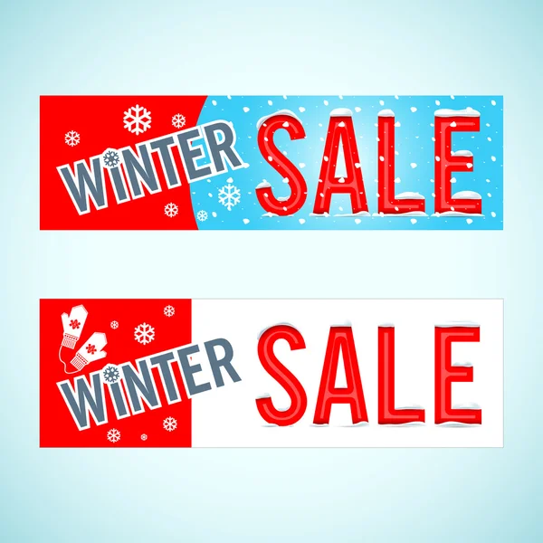 Vector. Winter sale. — Stock Vector