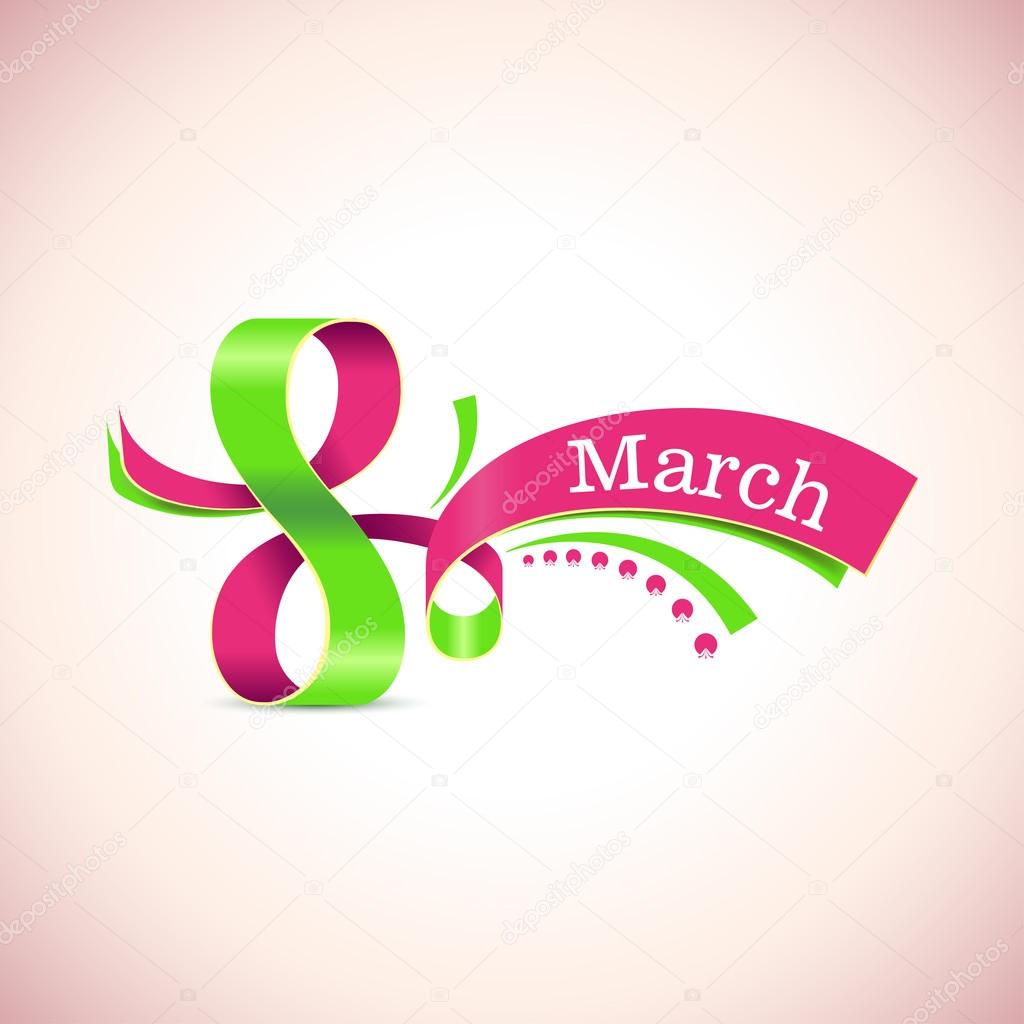 Vector Happy Womens Day. 8 March.
