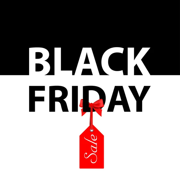 Vektorillustration. Banner Black Friday Verkauf. das Preisschild sa — Stockvektor