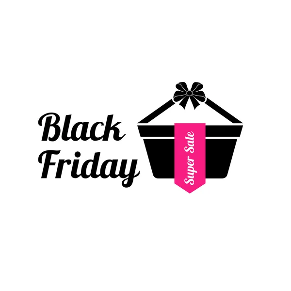 Vector illustration. Black Friday. Logo Black Friday on an isola Stock Vector