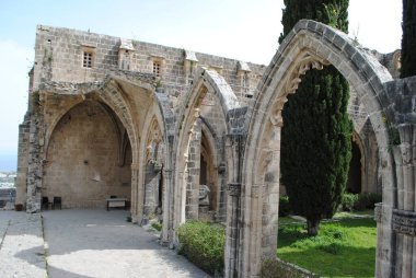 Güzel Bellapais Manastırı, 13. yüzyıldan kalma. Kyrenia, Girne Kuzey Kıbrıs