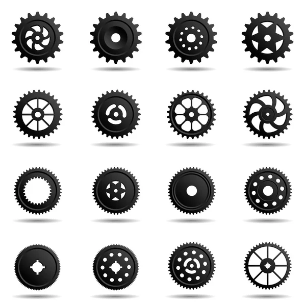 Un conjunto de engranajes — Archivo Imágenes Vectoriales