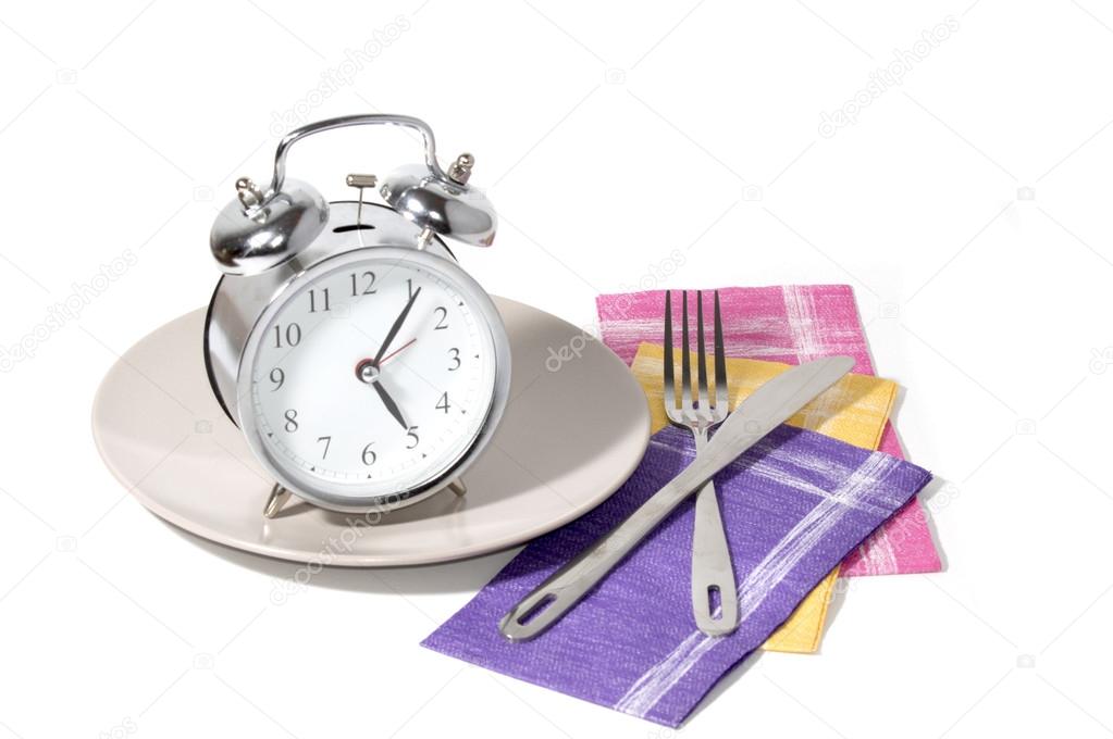 Clock on Plate