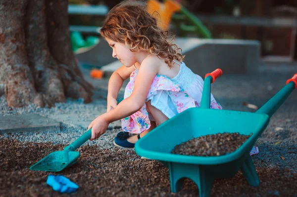 Cute child girl in dress — Stock Photo, Image