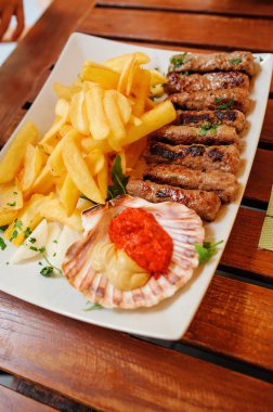 geleneksel Sloven gıda - et kebabı