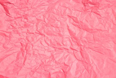 Buruşmuş pembe kağıt arkaplan dokusu