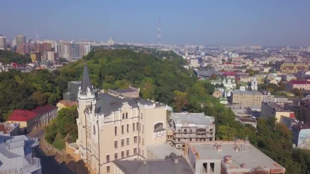 Centrum Kyjeva, Ukrajina z pohledu dronů — Stock video