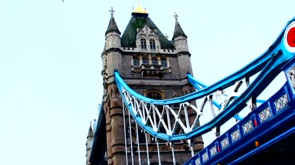 Londres, Tower Bridge — Vídeo de Stock