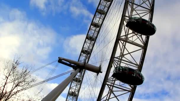 Pariserhjulet London Eye — Stockvideo
