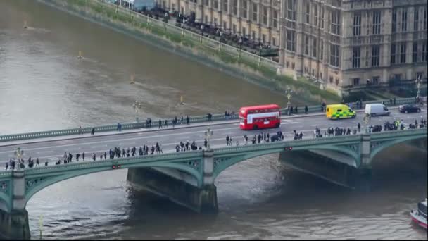 Westminster bridge, Londra — Stok video