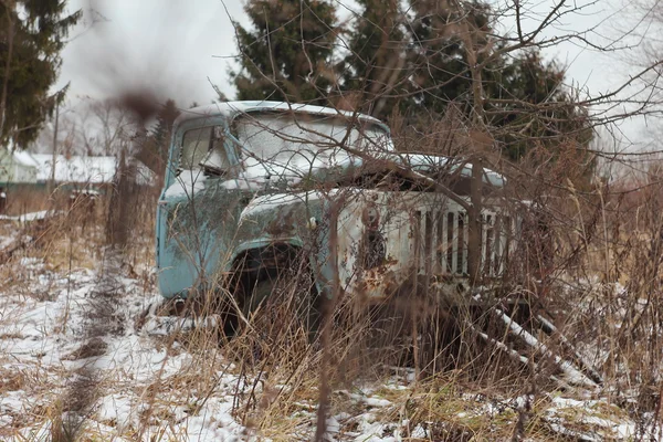 Inverno aldeia rural — Fotografia de Stock