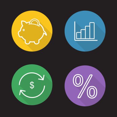 Online Bankacılık Icons set