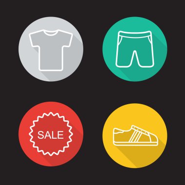 Eşofman kıyafet Icons set