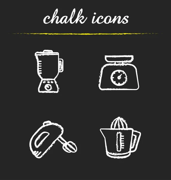 Mutfak araçları Icons set — Stok Vektör