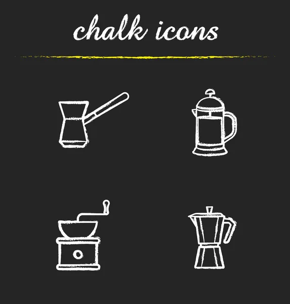 Coffee brewing tools icons set — Stock Vector