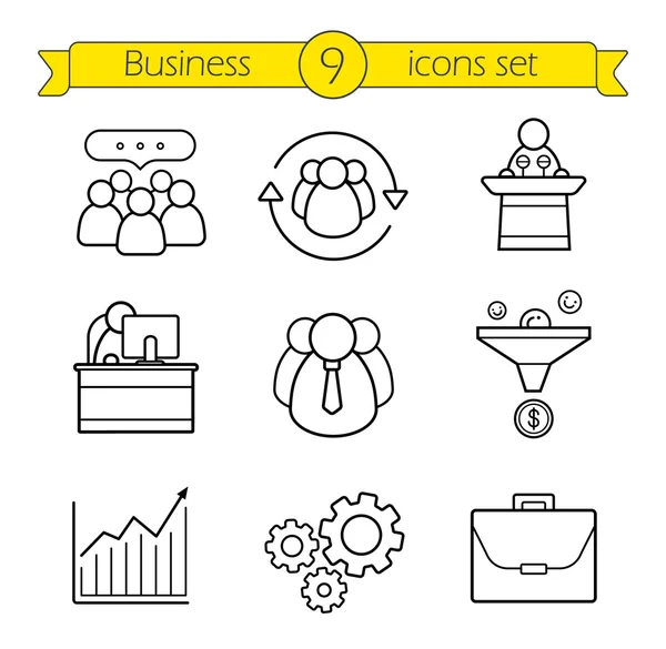 Conjunto de ícones de negócios e finanças — Vetor de Stock
