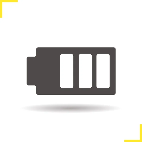 Ikona ładowania cienia baterii — Wektor stockowy