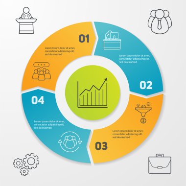 Döngü iş infographics
