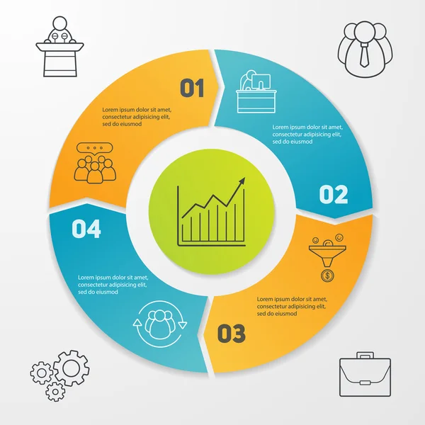 Döngü iş infographics