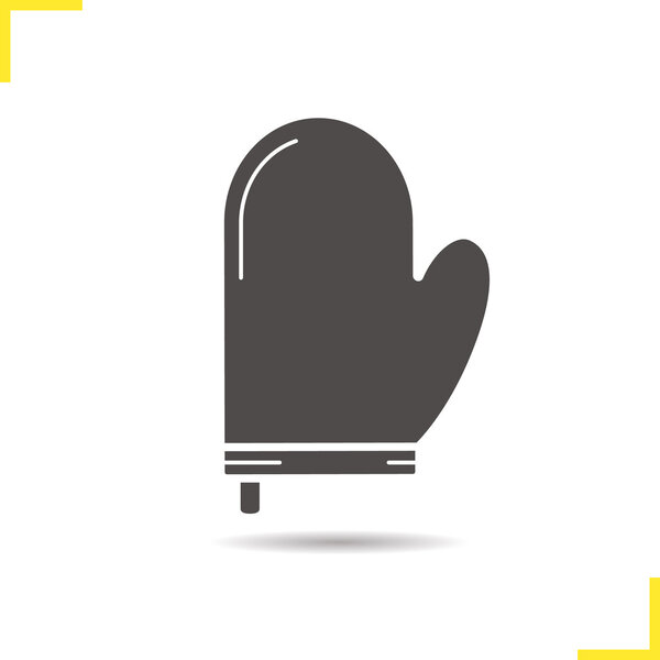 Oven mitt icon