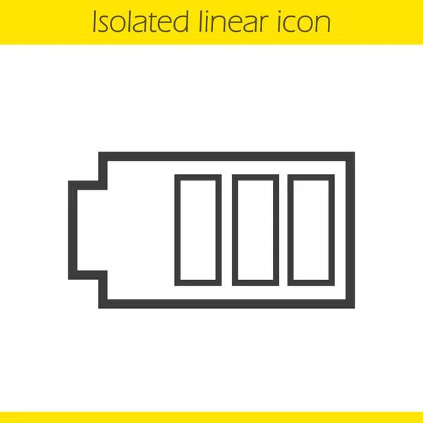 Icono lineal de batería — Vector de stock