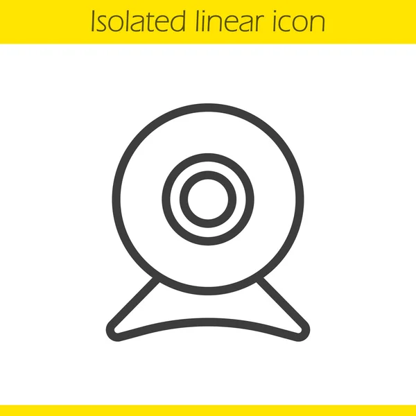 Webcam icono lineal — Vector de stock