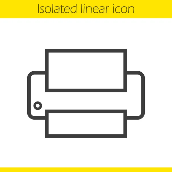 Lineares Symbol für Drucker — Stockvektor