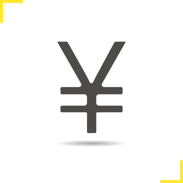 Icono de signo de yen — Vector de stock