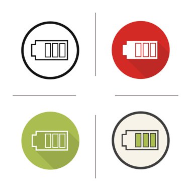 batarya kutsal kişilerin resmi düz tasarım