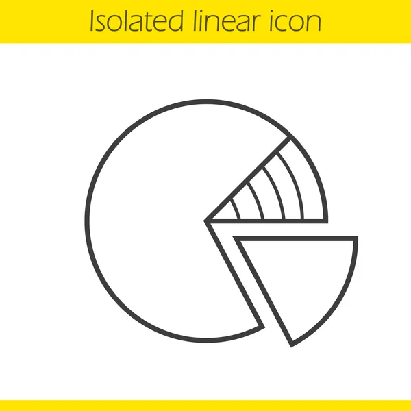 Линейный значок диаграммы — стоковый вектор