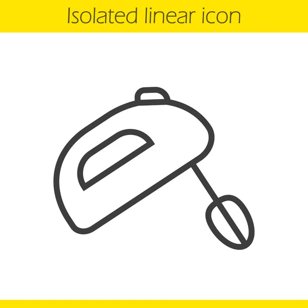 Hand mixer lineair pictogram — Stockvector