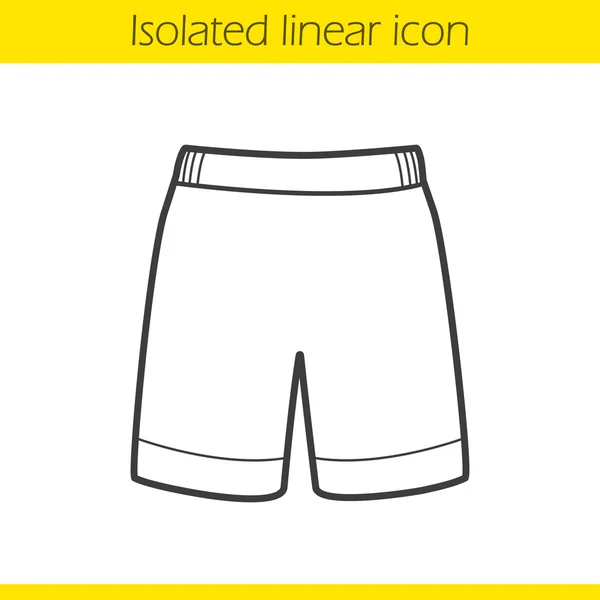 Shorts lineares Symbol — Stockvektor