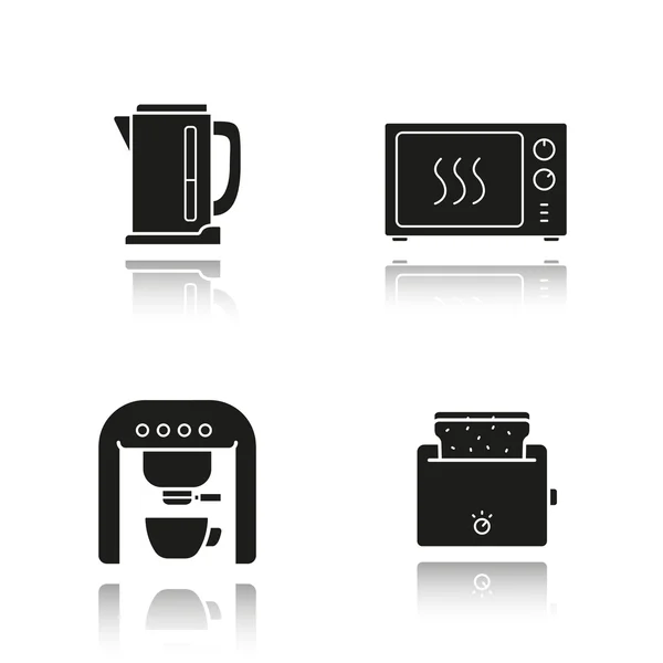 Kitchen appliances icons set — Stock Vector