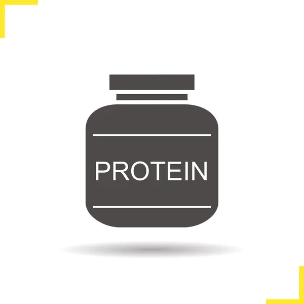 Icona della polvere proteica — Vettoriale Stock