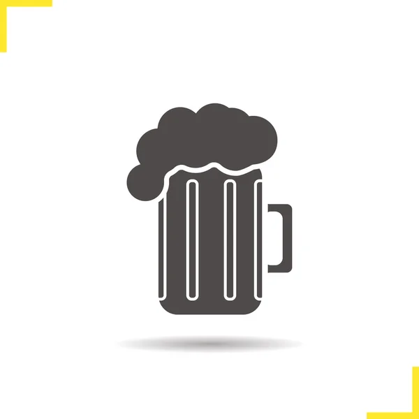 Ícone caneca de cerveja — Vetor de Stock