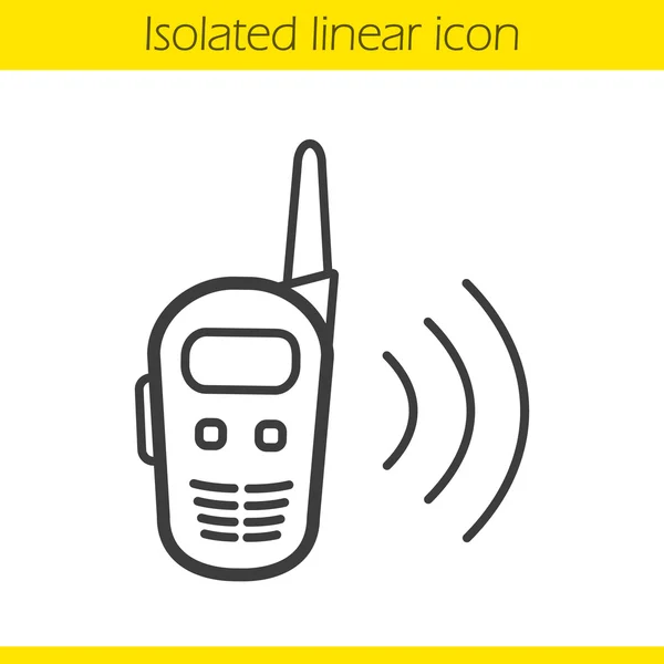 Radio set linear icon — Stock Vector